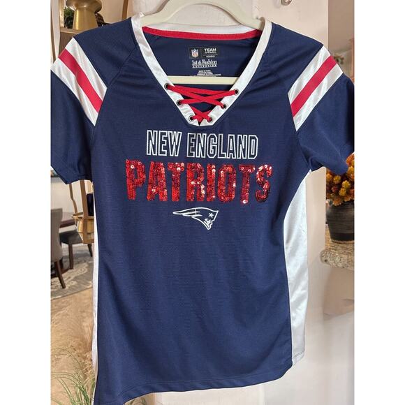 NFL New England Patriots woman's T-shirt jersey size S 2-6 - Picture 5 of 6